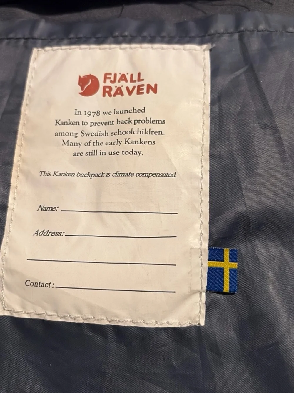 Fjallraven Kånken Classic Backpack - Navy